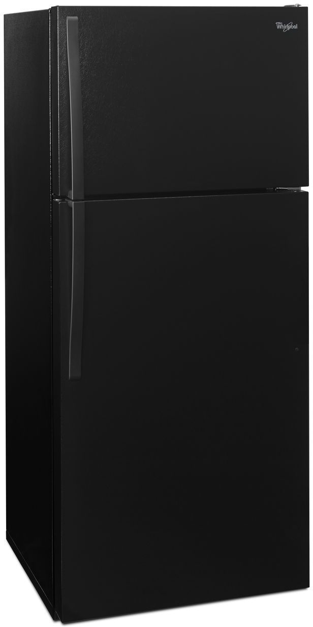 Whirlpool® 28 in. 14.3 Cu. Ft. Black Top Freezer Refrigerator-1