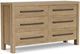 Riverside Furniture Davie Pale Oak 6-Drawer Dresser-0