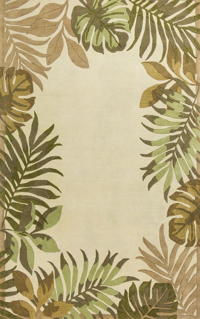 KAS Rugs Havana Ivory Paradise 5'x8' Rug-0