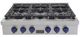 Kucht Professional KFX Series 36" Stainless Steel Natural Gas Range Top with Royal Blue Knobs-0
