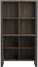 Coaster® Pattinson Aged Walnut/Gunmetal Rectangular Bookcase-2