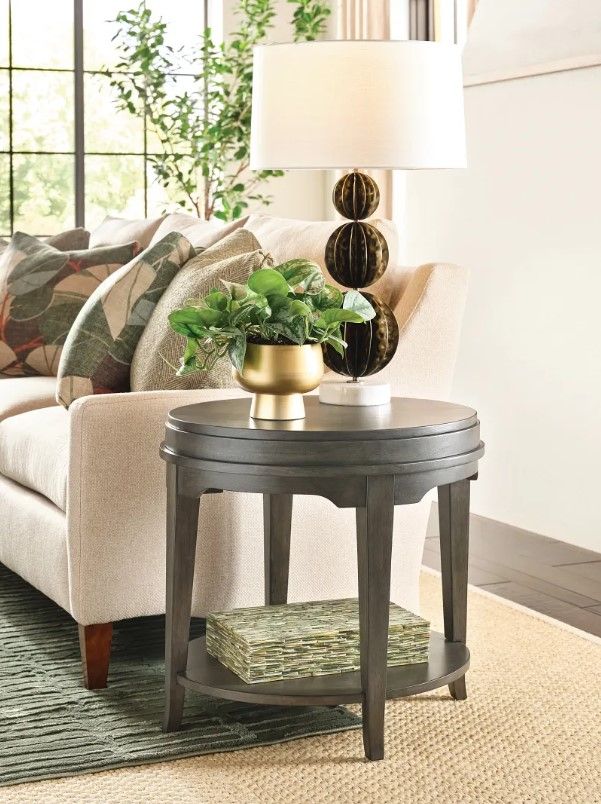 Hammary® Nicolette Hamilton Charcoal End Table-1