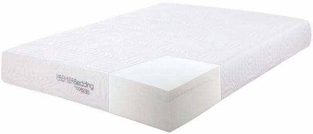 Coaster® Key White 10” Medium Memory Foam Queen Mattress-2
