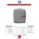 Korson Furniture Alto Heather Drum Stool-1