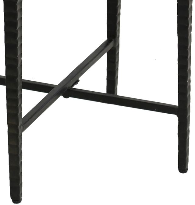 Stylecraft White Side Table with Black Frame-3