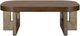 Bassett Mirror Nova Cerused Charcoal Oak Coffee Table with Gray Base-1