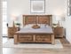 International Furniture Direct Montana Brown Eastern King Panel Bed-3