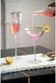 A & B Home Clear Martini Glass-3