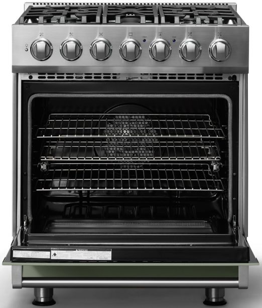Viking® 3 Series 30" Eucalyptus Pro Style Dual Fuel Range-1