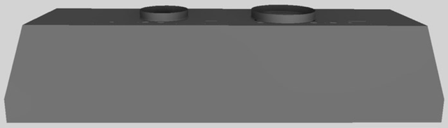 Vent-A-Hood® 54" Gunsmoke Wall Mounted Liner Insert-3