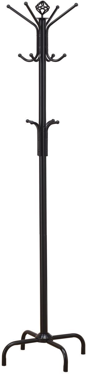 Coaster® Collier Black 12-Hook Coat Rack-0