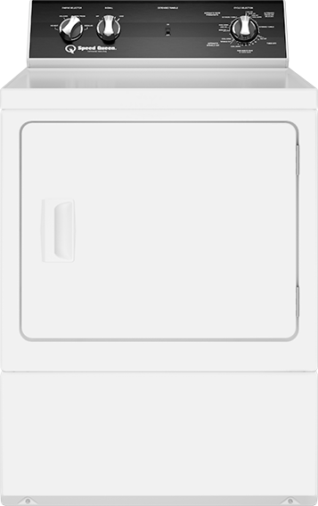 Speed Queen® 7.0 Cu. Ft. White Front Load Electric Dryer-0