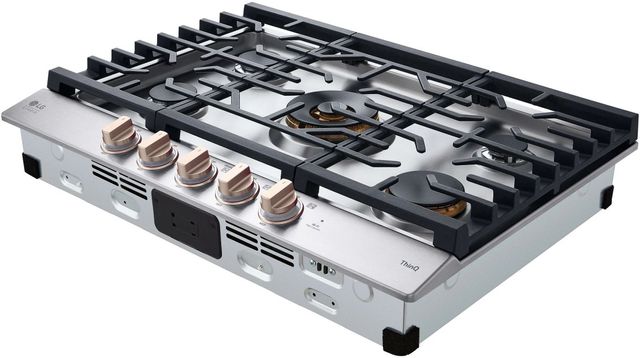 LG Studio 30" Essence White Gas Cooktop-11