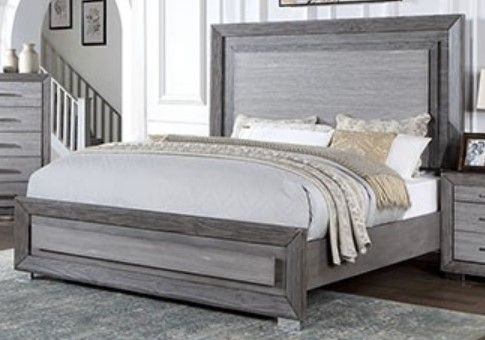 Furniture of America® Raiden Gray California King Panel Bed-0