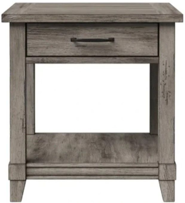 Bernards Hartford Gray End Table-2