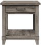 Bernards Hartford Gray End Table-2