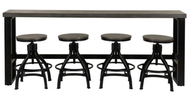 Powell® Haywood 5-Piece Black/Gray Sofa Bar Set-1