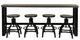 Powell® Haywood 5-Piece Black/Gray Sofa Bar Set-1
