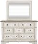 Liberty Furniture Abbey Park 4-Piece Antique White/Weathered Brown California King Panel Bedroom Set-3