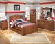 Signature Design by Ashley® Barchan 3-Piece Medium Brown Full Panel Bed Set-4