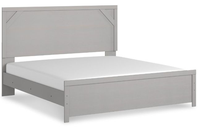 Signature Design by Ashley® Cottenburg 6-Piece Light Gray/White King Panel Bed Set-1