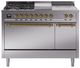 Ilve® Nostalgie II Series 48" Stainless Steel Pro Style Dual Fuel Range-0