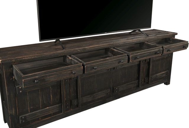 aspenhome® Reeds Farm Weathered Black 97" Console-1