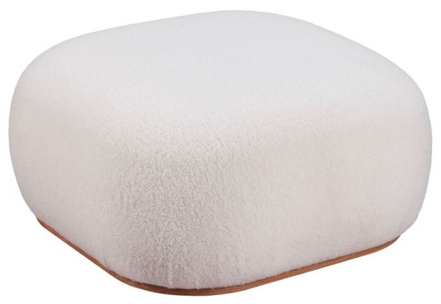 Zuo® Modern Azua Cream Ottoman-0