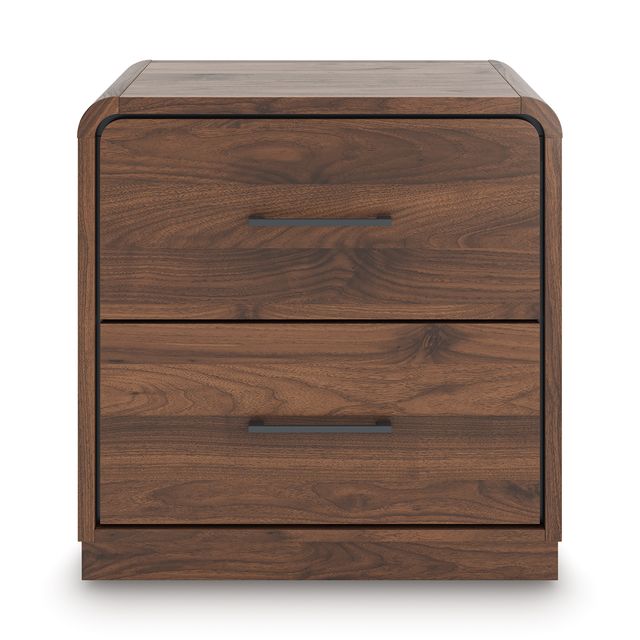 Signature Design by Ashley® Fortlorn Walnut Brown 2-Drawer Nighstand-1