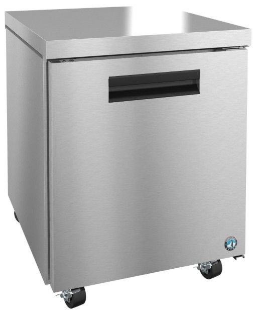 Hoshizaki Steelheart® 27" 7.21Cu. Ft. Stainless Steel Single Section Undercounter Refrigerator with Lock-1