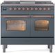 Ilve® Nostalgie II Series 40" Blue Grey Pro Style Dual Fuel Range-0