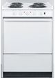 Summit® 24" White Slide-In Electric Range-2