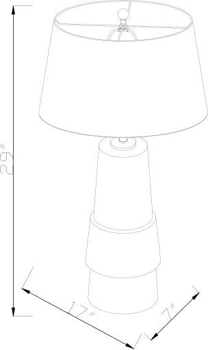 Surya Lolani White Table Lamp-4