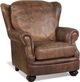 Campio Furniture Legacy Leather Grisham Brown Chair-0