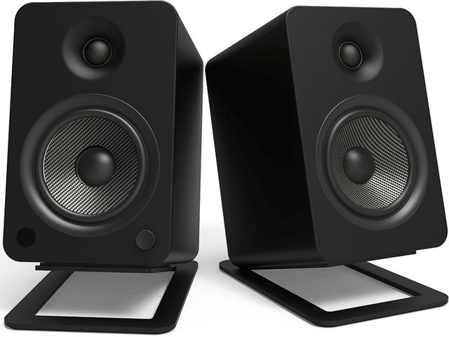 Kanto Black Desktop Speaker Stands-1