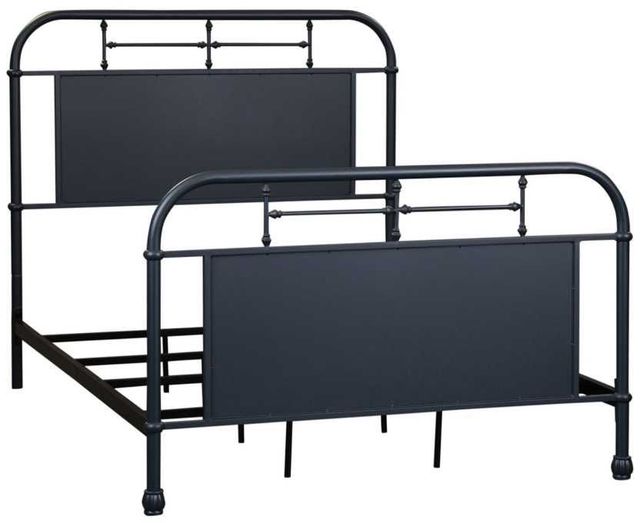 Liberty Furniture Vintage Navy Full Youth Metal Rod Bed-0