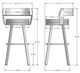 Amisco Customizable Russell Swivel Spectator Stool-1