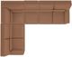 La-Z-Boy® Draper 4-Piece Oak L-Shape Sectional-3