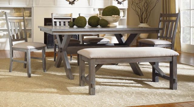 Powell® Turino 6-Piece Brwon Dining Table Set-0