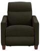 La-Z-Boy® Quinault Olive Leather Power Reclining Chair with Headrest-1