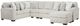 Affordable Furniture 6950 3-Piece Posh Dove U-Shape Sectional-0