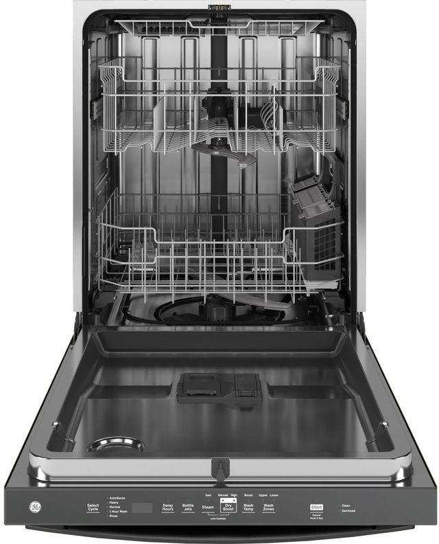 Scratch N' Dent GE® 24" Black Top Control Built In Dishwasher-1