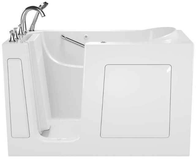 American Standard Gelcoat White 30” x 60” x 37" Walk-In Bathtub with Air Spa System - Left Hand Door and Drain-0