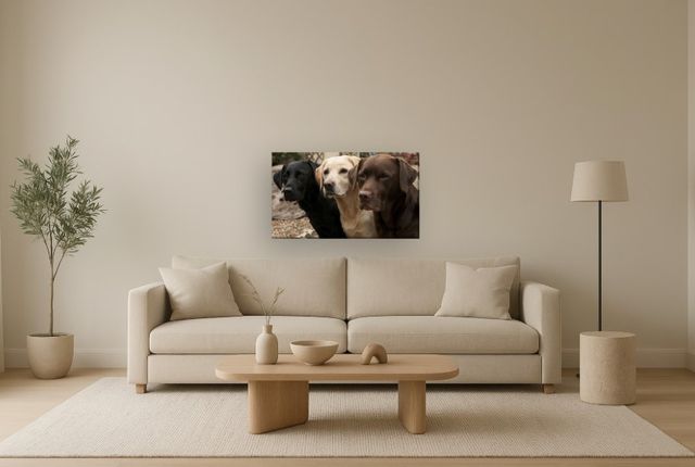 Classy Living Three Labs in Waiting Wall Art-2