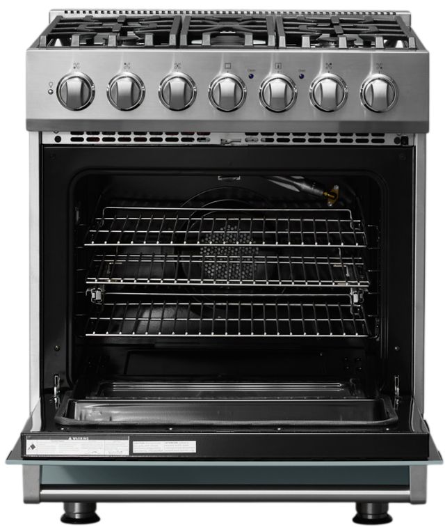 Viking® 3 Series 30" November Sky Pro Style Natural Gas Range-1
