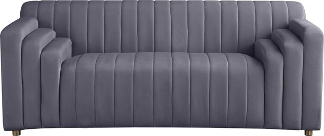 Meridian Furniture Naya Grey Velvet Loveseat-0