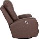 Franklin™ Aspen Duvall Mocha Power Swivel Recliner-2