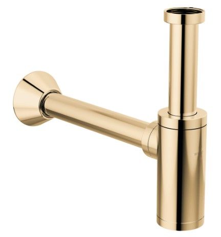 Brizo Brilliance® Polished Gold Bottle Trap with Flange-0