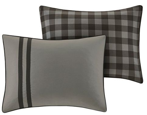 Olliix by Intelligent Design Oxford Grey Full/Queen Reversible Comforter Set-1