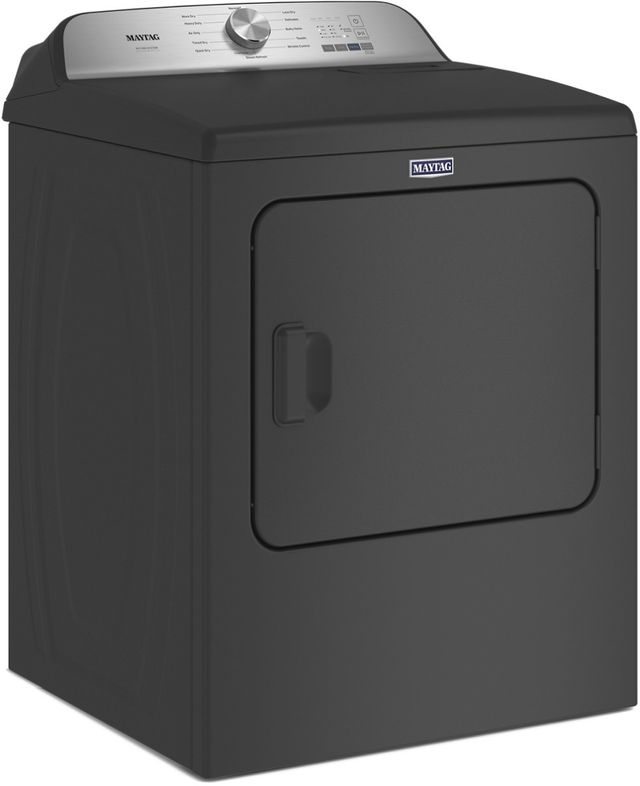 Maytag® Pet Pro System 7.0 Cu. Ft. Volcano Black Front Load Electric Dryer -3